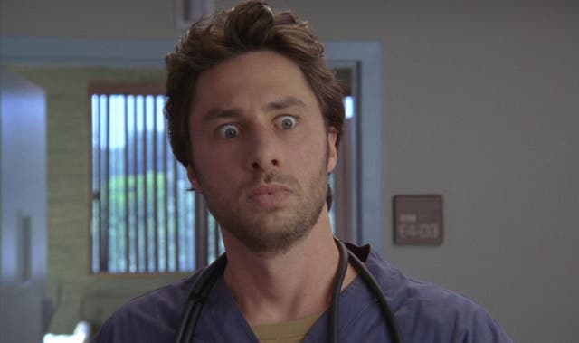 <p>Zach Braff as JD in ‘Scrubs’ </p>