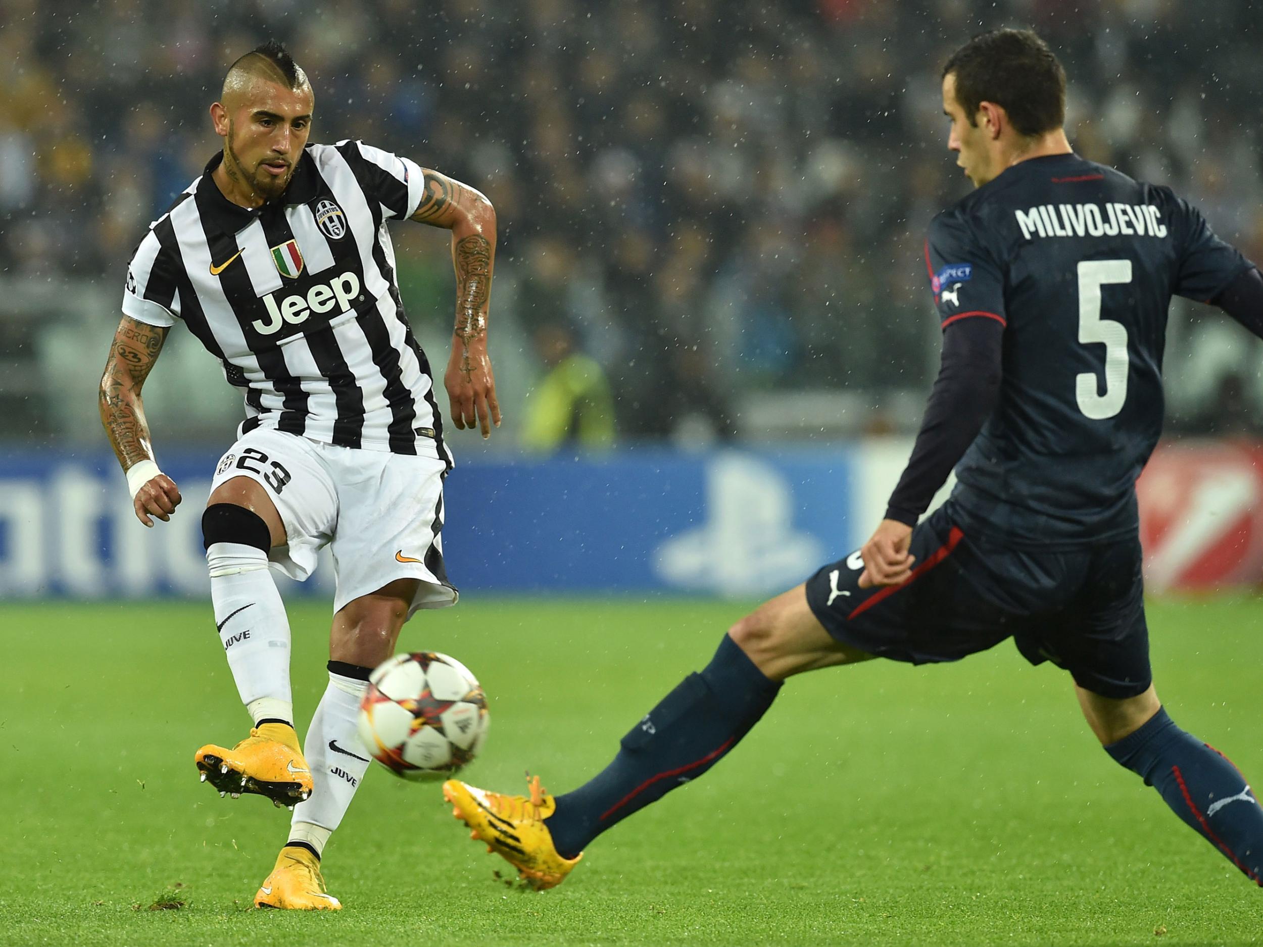 Luka Milivojevic in Champions League action against Juventus