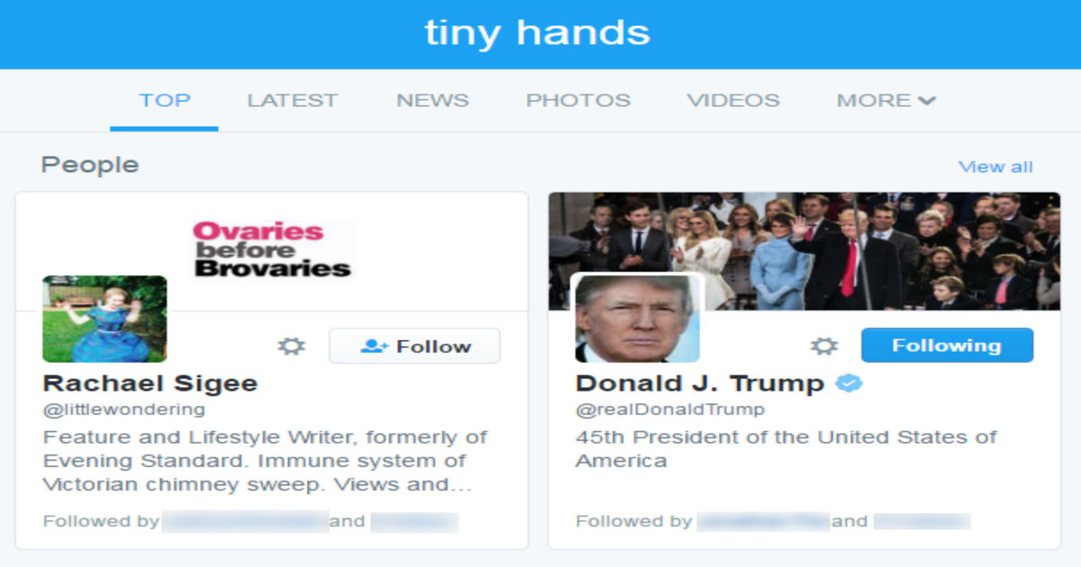 Trump's Tiny Hands 