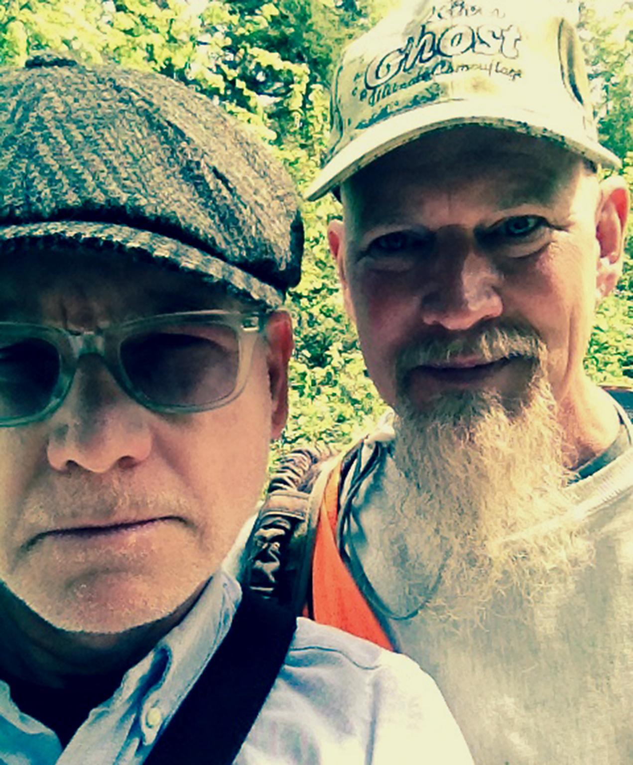 Sam Fussell (R) taught Andy Martin (L) how to shoot and hunt