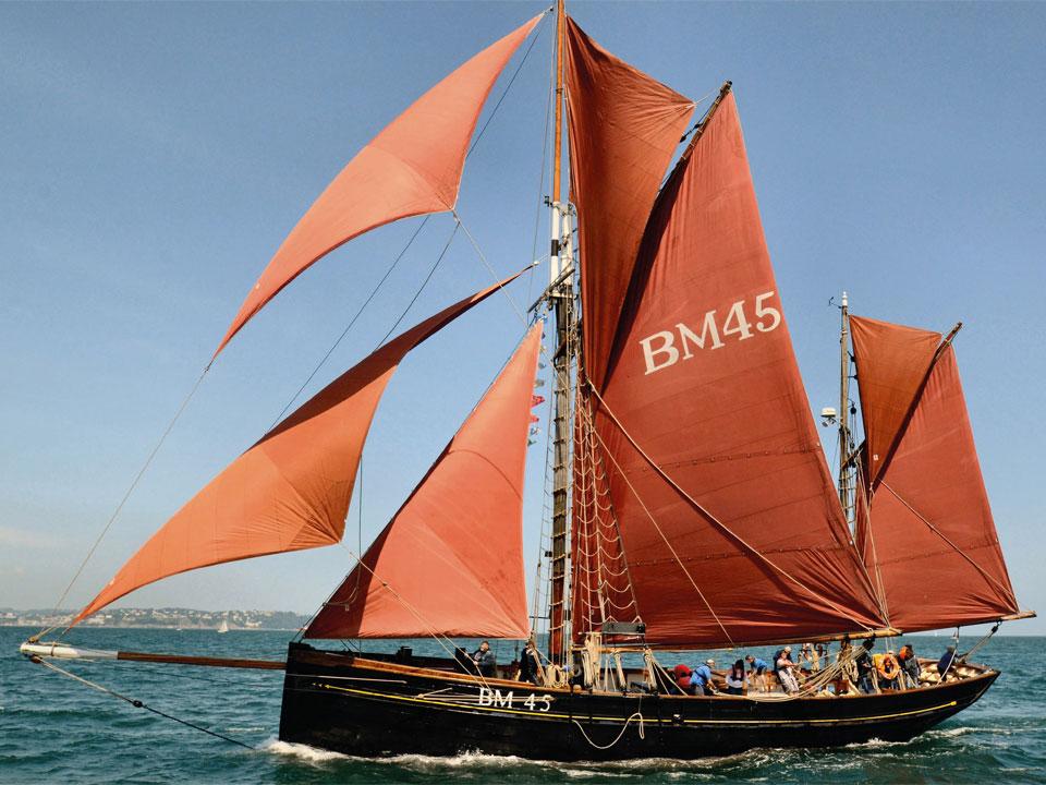 ‘Pilgrim’, built in 1895, and restored after being found as a wreck in Sweden, is now run by a not-for-profit organisation keen to keep her sailing for future generations