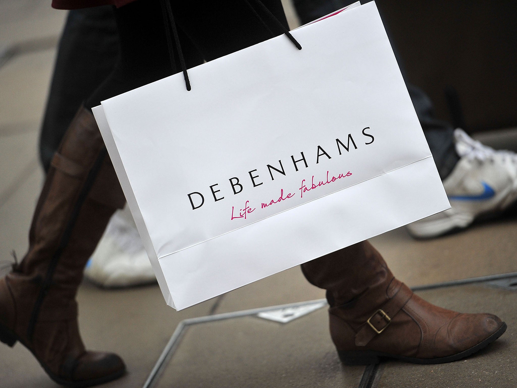 Debenhams said profit before tax for the full year is likely to be in the range of £55m to £65m