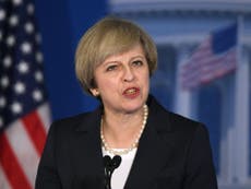 Theresa May warns Donald Trump against ‘Iran’s malign influence’