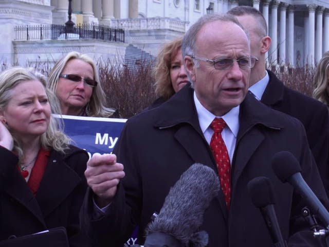 Steve King and the bill's co-author and anti-LGBT activist Janet Porter