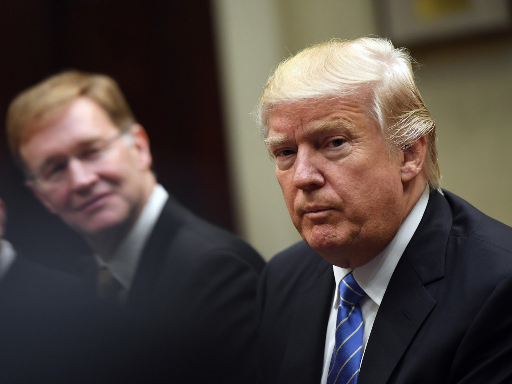 Donald Trump with ABC journalist David Muir