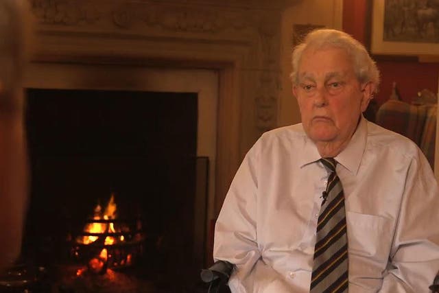 Tam Dalyell, pictured during the Newsnight interview in June 2016