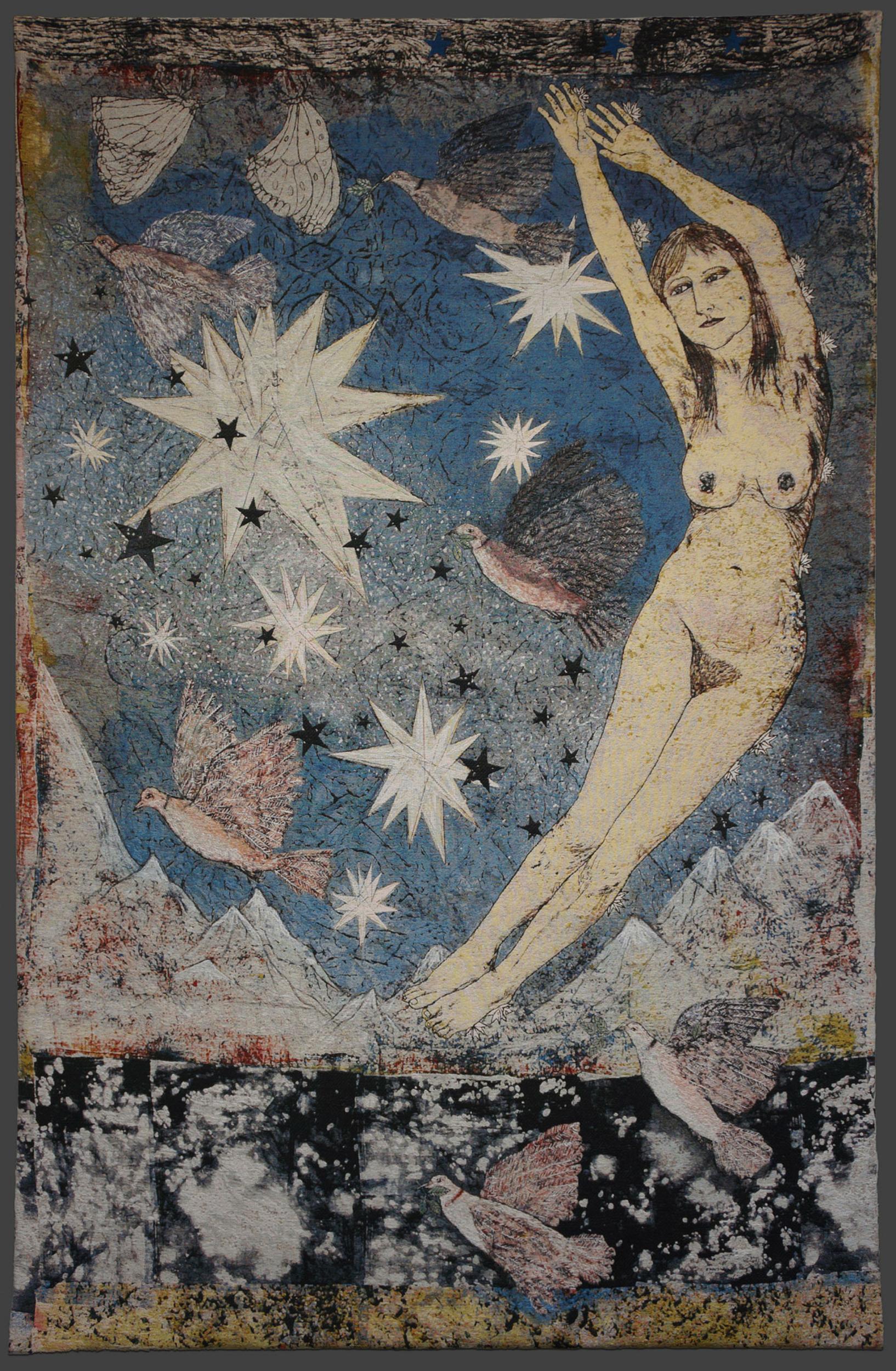 Kiki Smith, 'Sky', 287 x 190.5cm, Jacquard tapestry, 2012 (courtesy Timothy Taylor Gallery, London)