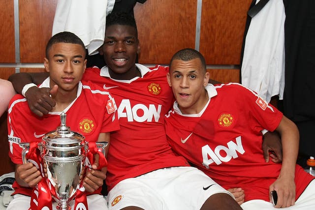 Jesse Lingard (left) was also a part of that successful 2011 youth team