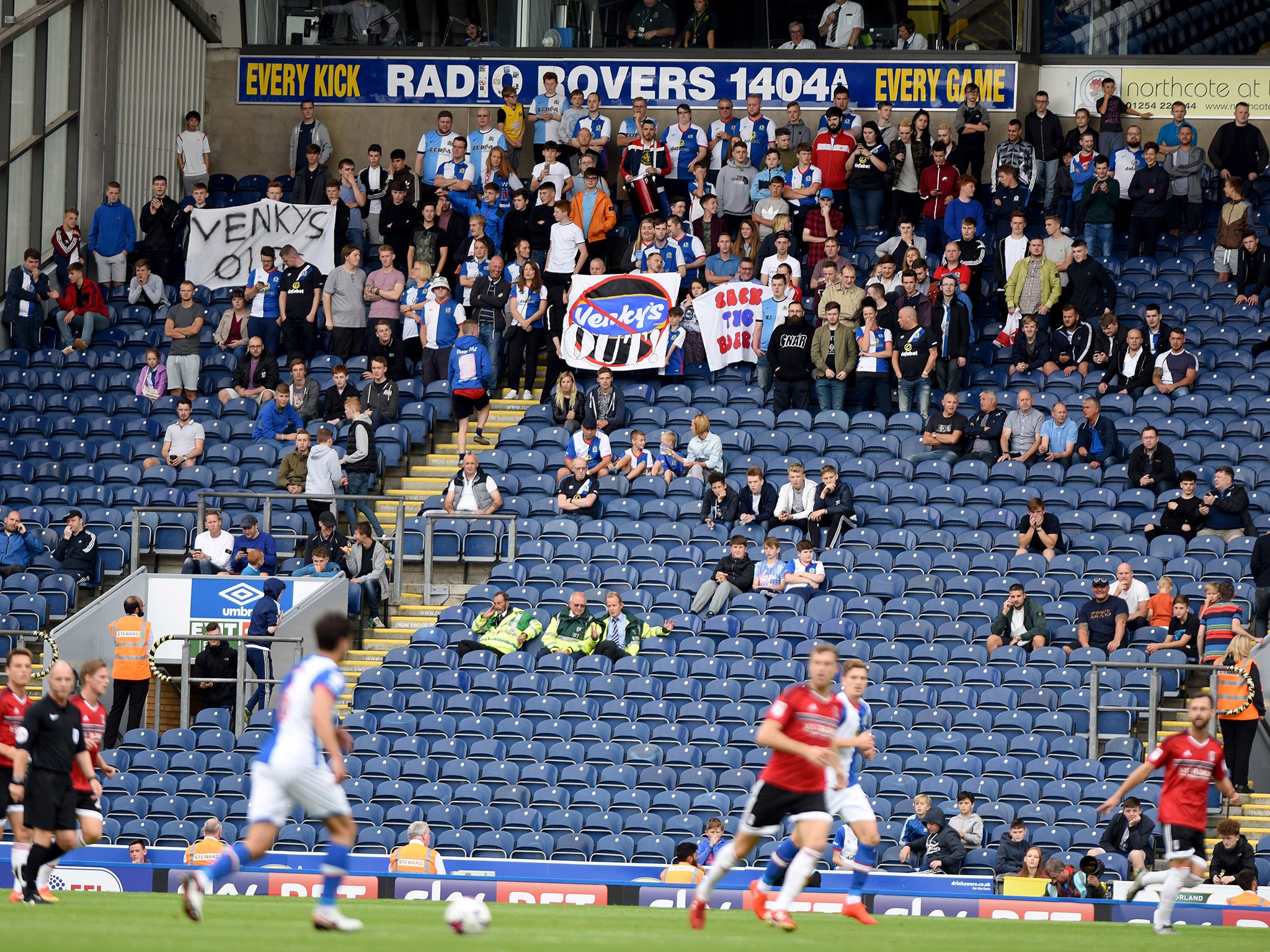 Ewood Park will be sparsely populated for this weekend's fourth round tie, with fans of both clubs staging a joint boycott