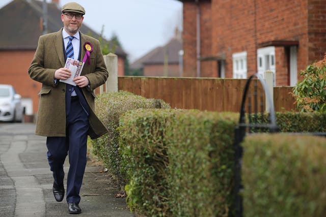 Ukip's leader Paul Nuttall is contesting in the Stoke-on-Trent Central by-election