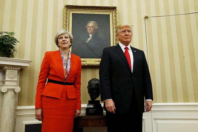 Prime Minister Theresa May and President Donald Trump at the White House