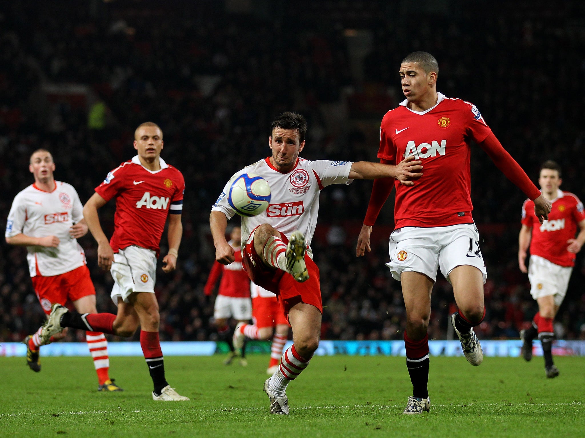 Tubbs came up against Manchester United while playing for Crawley Town in the 2010/11 FA Cup