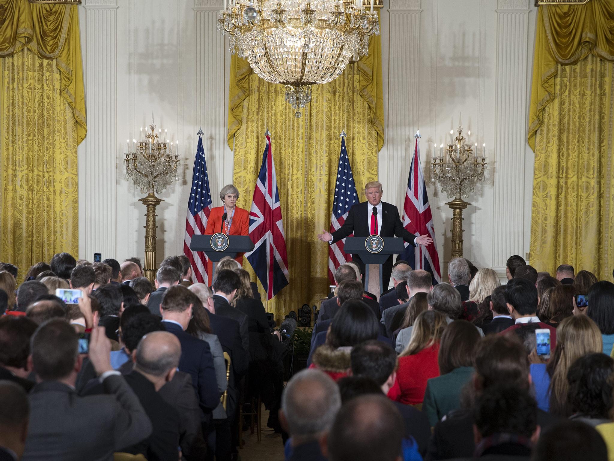 Political journalism, as opposed to diplomacy, was to the fore at the White House on Friday
