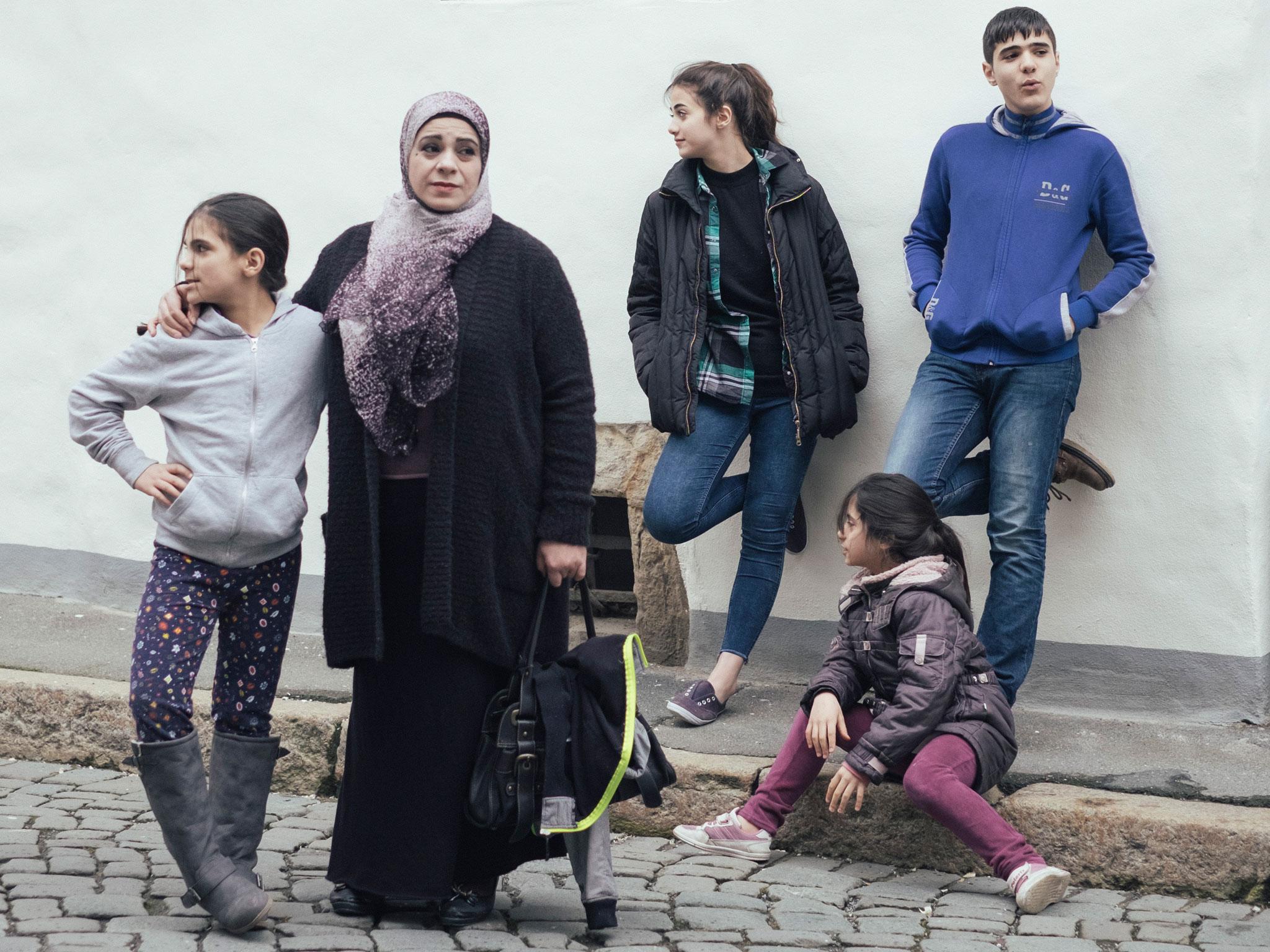 Hala Kamil and her family, who feature in an Oscar-nominated documentary about their escape from Syria