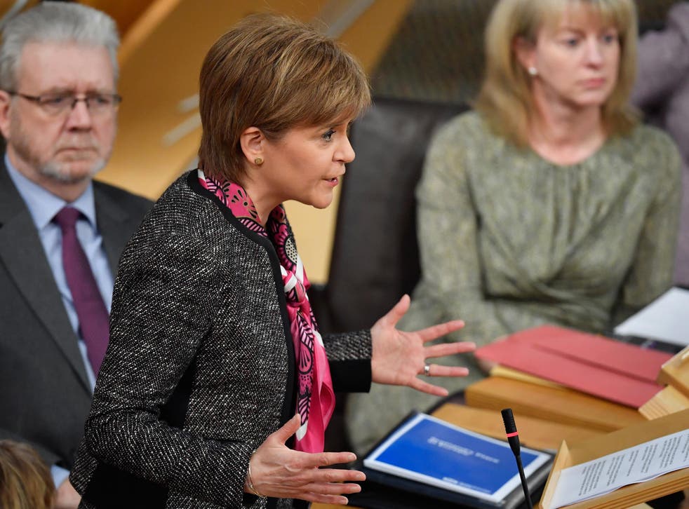 First Minister Nicola Sturgeon updates the Scottish Parliament on proposals for Scotland’s future relations with Europe after Brexit