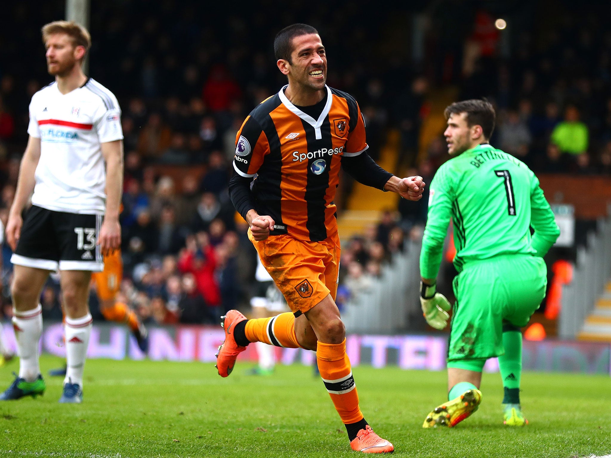 Evandro Goebel scored Hull's only goal of the game