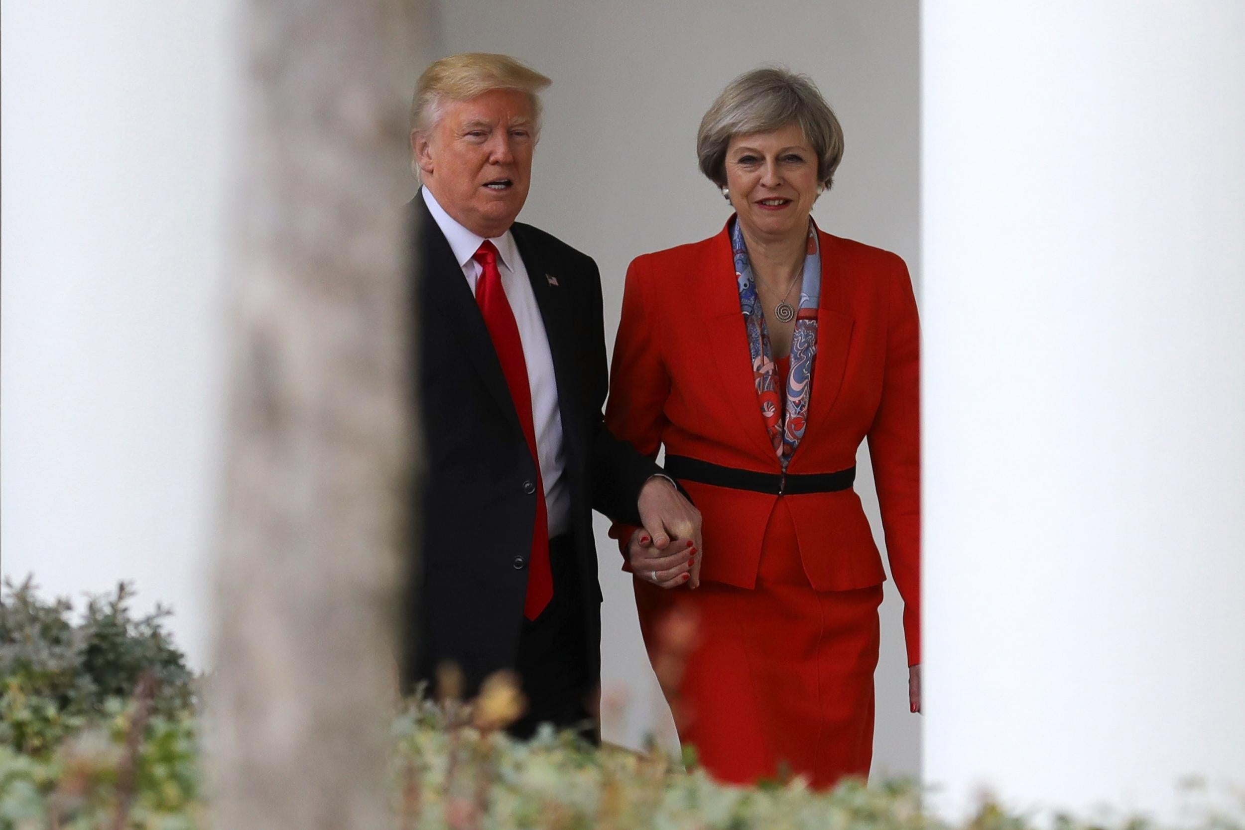 Theresa May visited Donald Trump in Washington on Friday