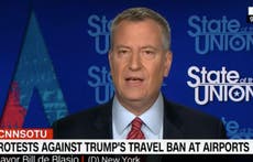 New York Mayor condemns Donald Trump's Muslim ban as 'un-American'