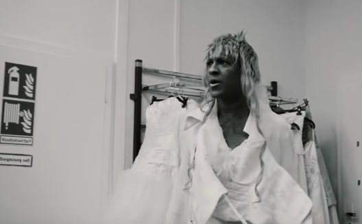 Mykki Blanco snaps at a store assistant for telling him to 'stop playing' with the dresses