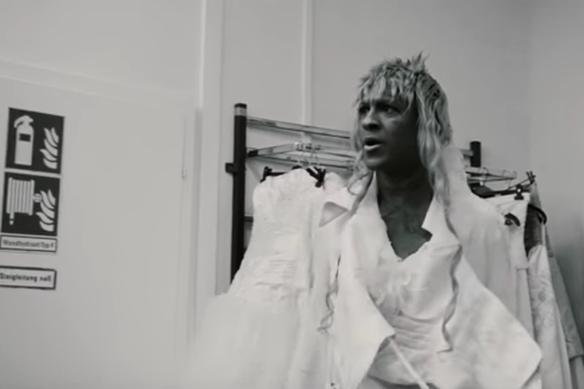 Mykki Blanco snaps at a store assistant for telling him to 'stop playing' with the dresses