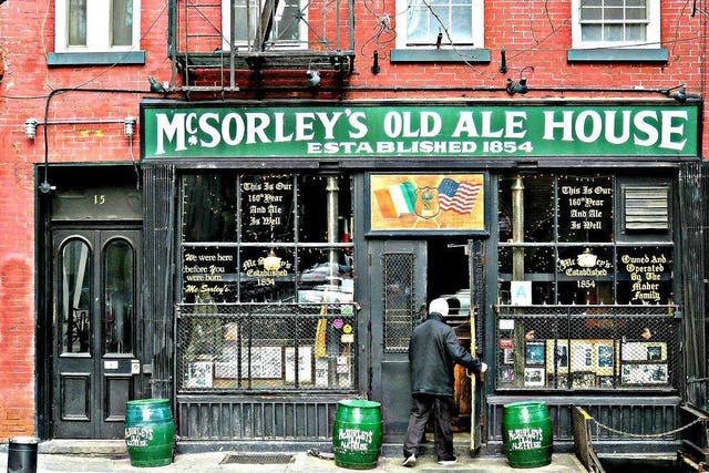 McSorley’s, once a men’s only bar, finally opened its doors to female patrons in 1970