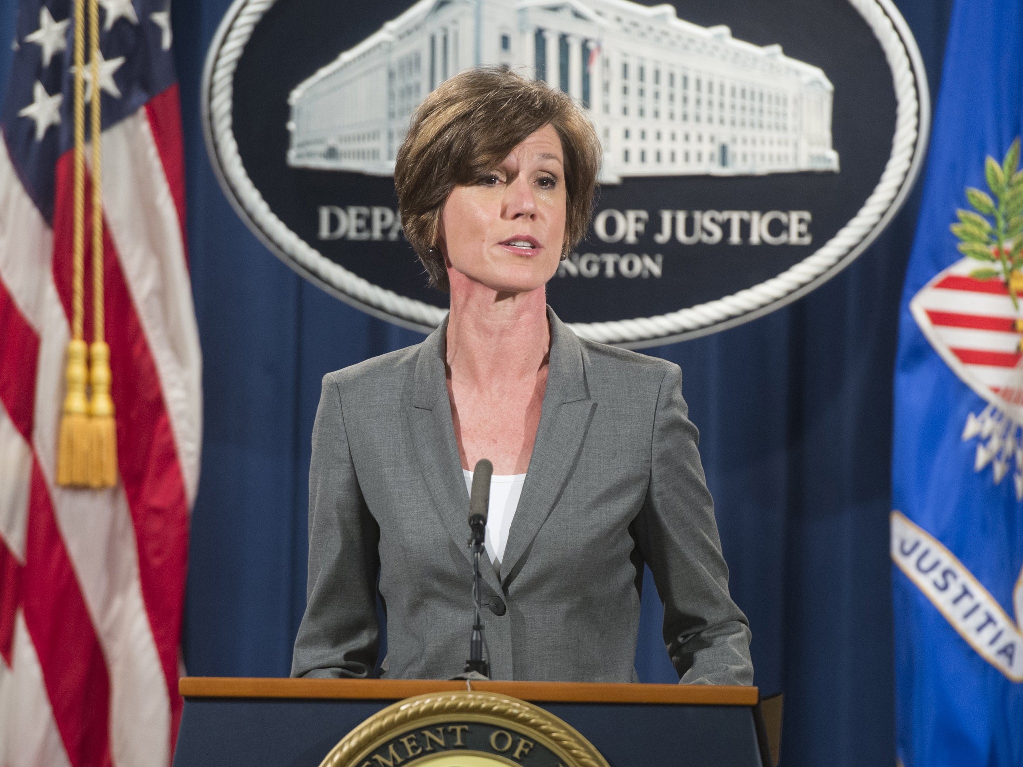 Mr Trump has fired the acting US attorney general after she told justice department lawyers not to defend his executive order banning entry for people from seven Muslim-majority countries.