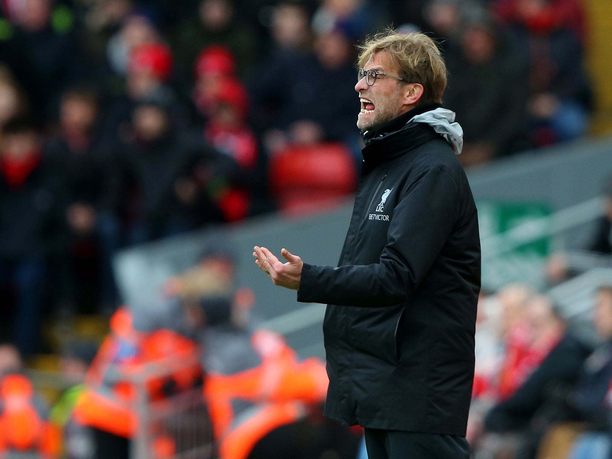 Klopp often cuts an animated figure on the touchline