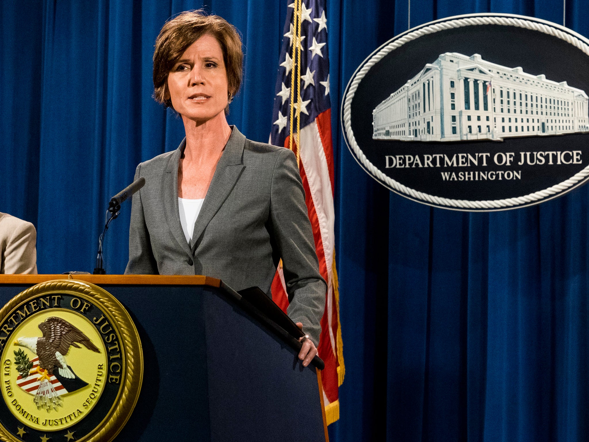 Ms Yates speaks at a June 2016 press conference