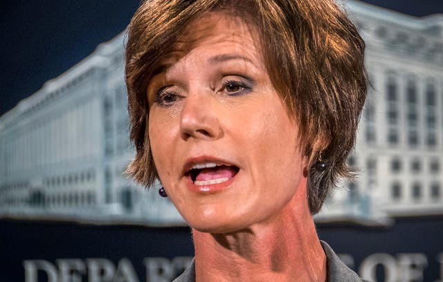 Acting Attorney General Sally Yates was fired by Donald Trump