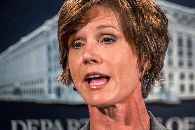 Acting Attorney General Sally Yates was fired by Donald Trump
