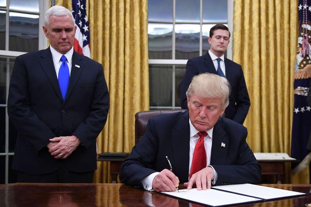 The US President has signed a wave of executive orders since taking office last month