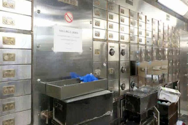 Hatton Garden heist: Inside the vaults showing the raided safe deposit boxes