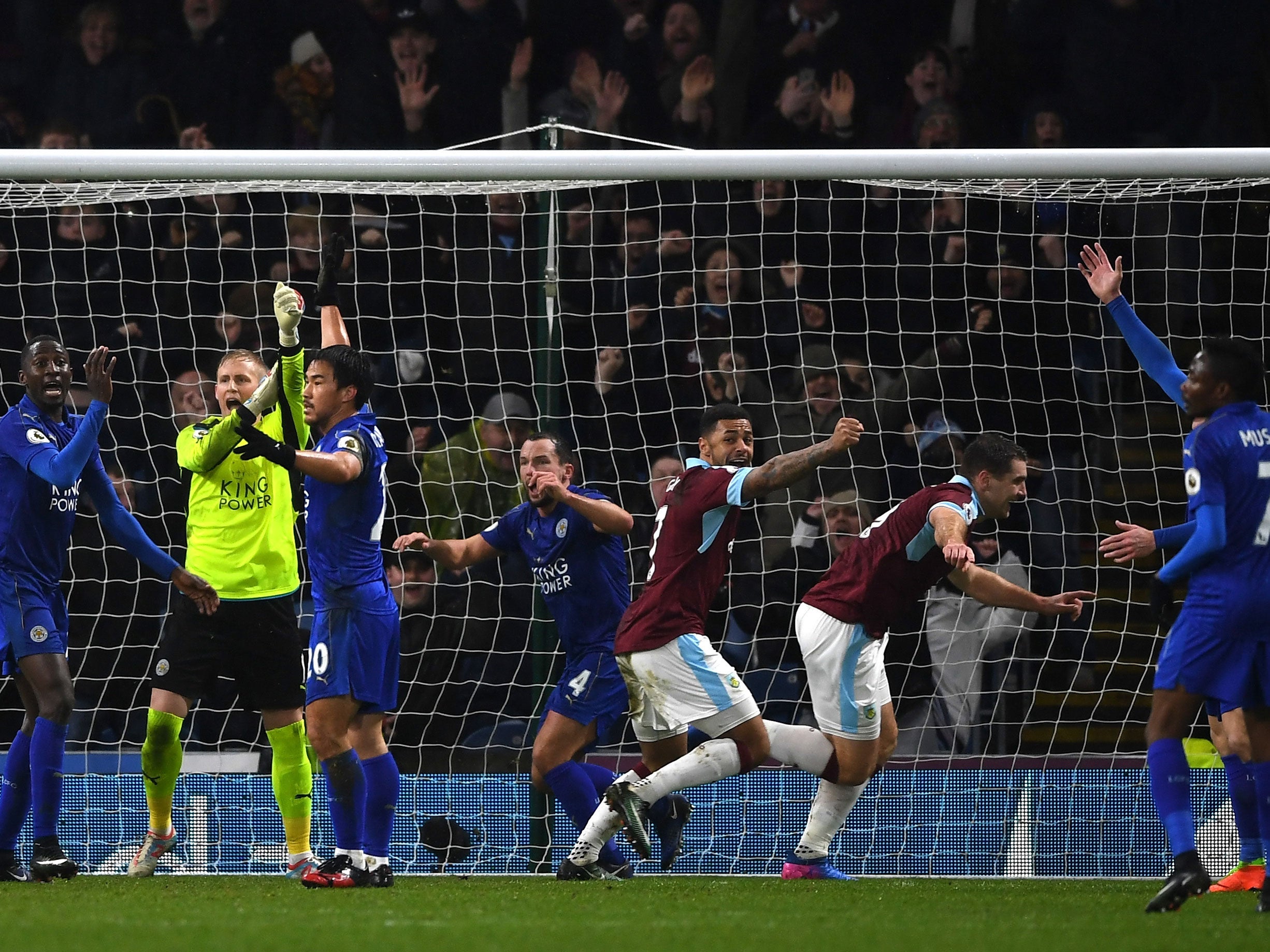 Sam Vokes netted a controversial winner for Burnley