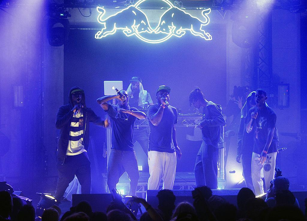 Section Boyz on stage in 2015