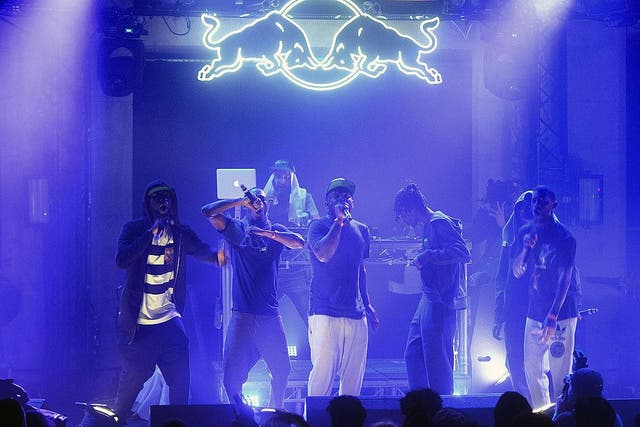 Section Boyz on stage in 2015