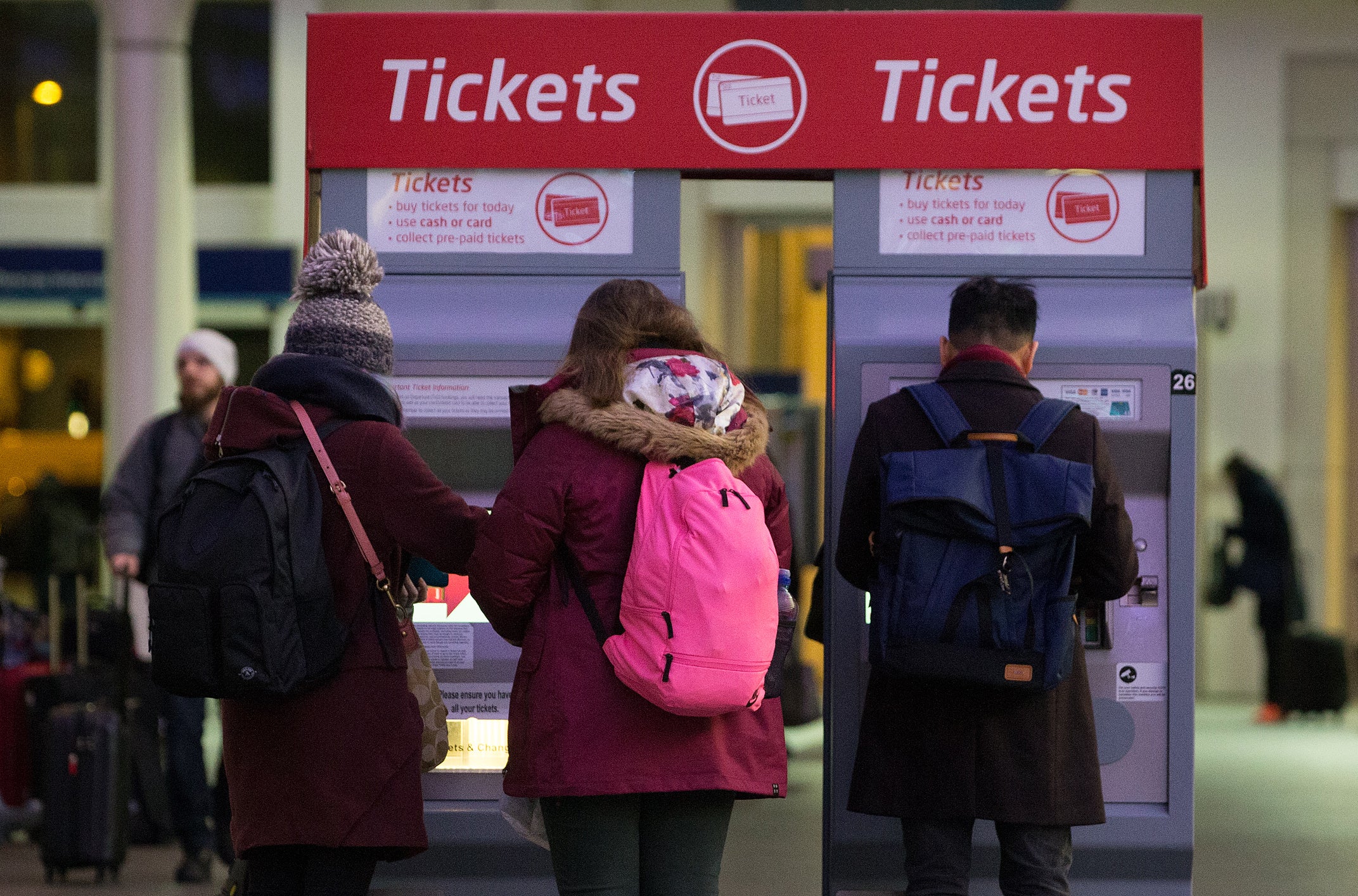 Ticket options offered by kiosks at train stations can be confusing