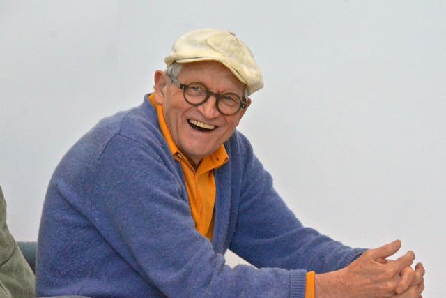 David Hockney is working on new paintings that play with perspective