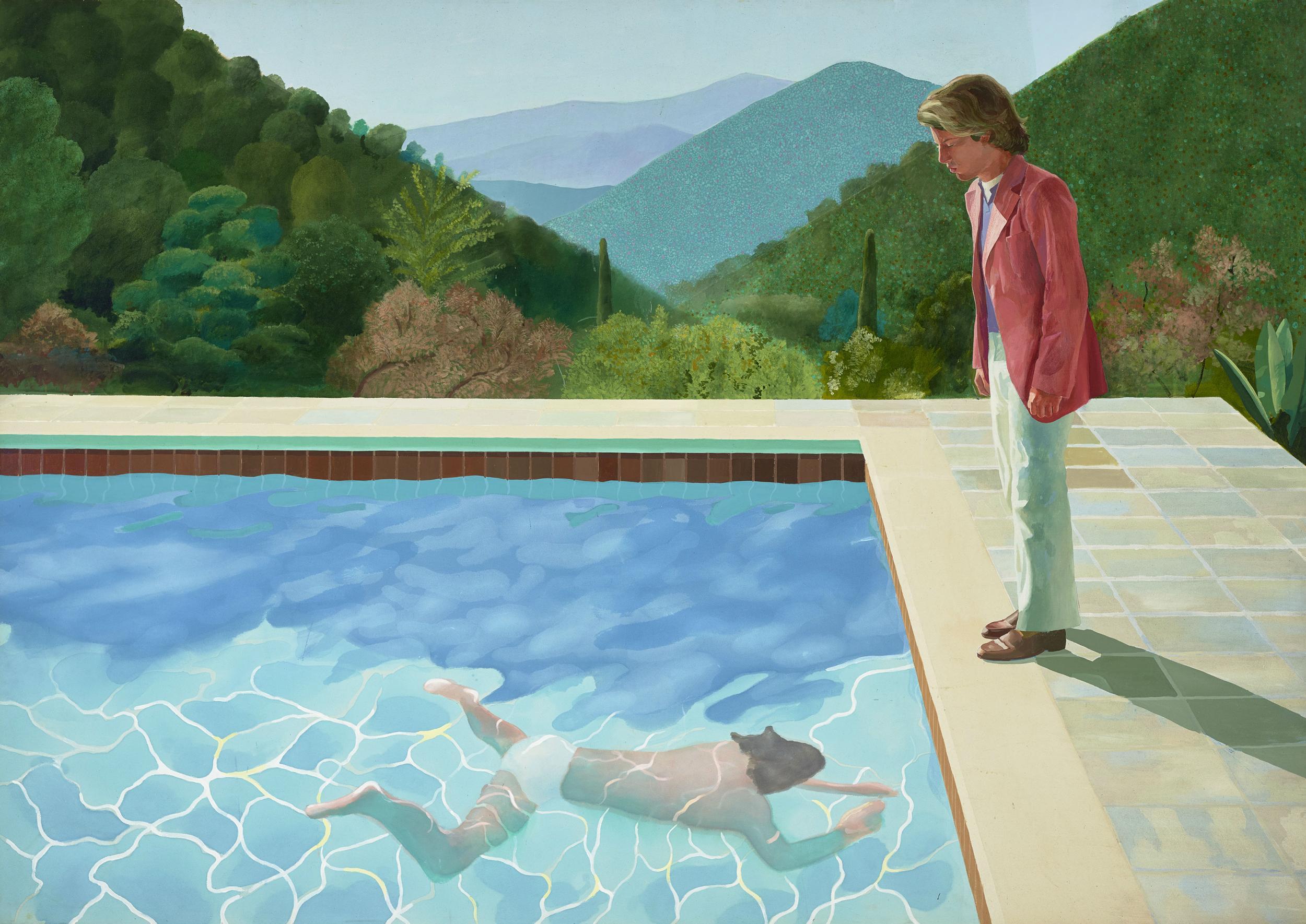 Hockney’s ‘Portrait of an Artist (Pool with Two Figures)’, 1972 (Art Gallery of New South Wales/Jenni Carter)