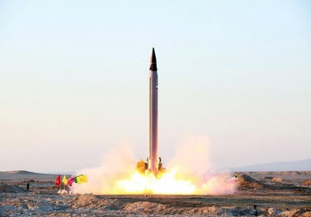 Iran has organised a number of missile launches - such as this one in October 2015
