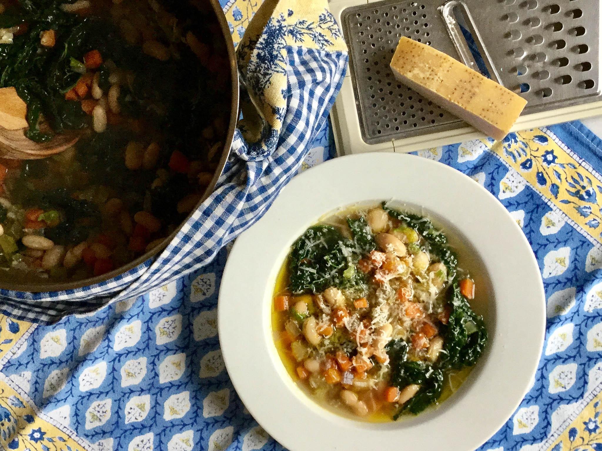Sprinkle thinking: a touch of parmesan can transform a hearty soup