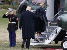 Donald Trump leaves White House on Marine One in unannounced trip