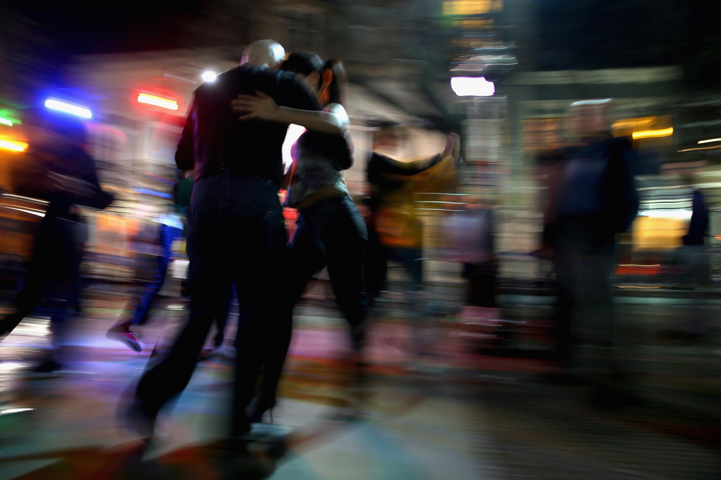 In Buenos Aires, people take to the street to dance the tango