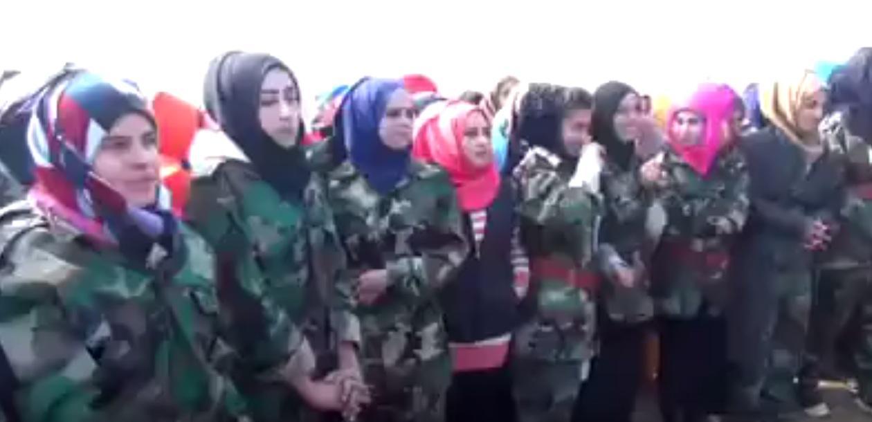 Around 150 women from the Qamishli region have joined government forces in the fight against Isis