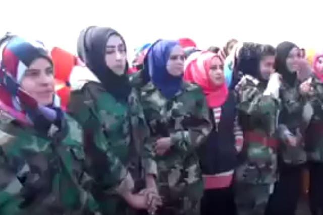 Around 150 women from the Qamishli region have joined government forces in the fight against Isis