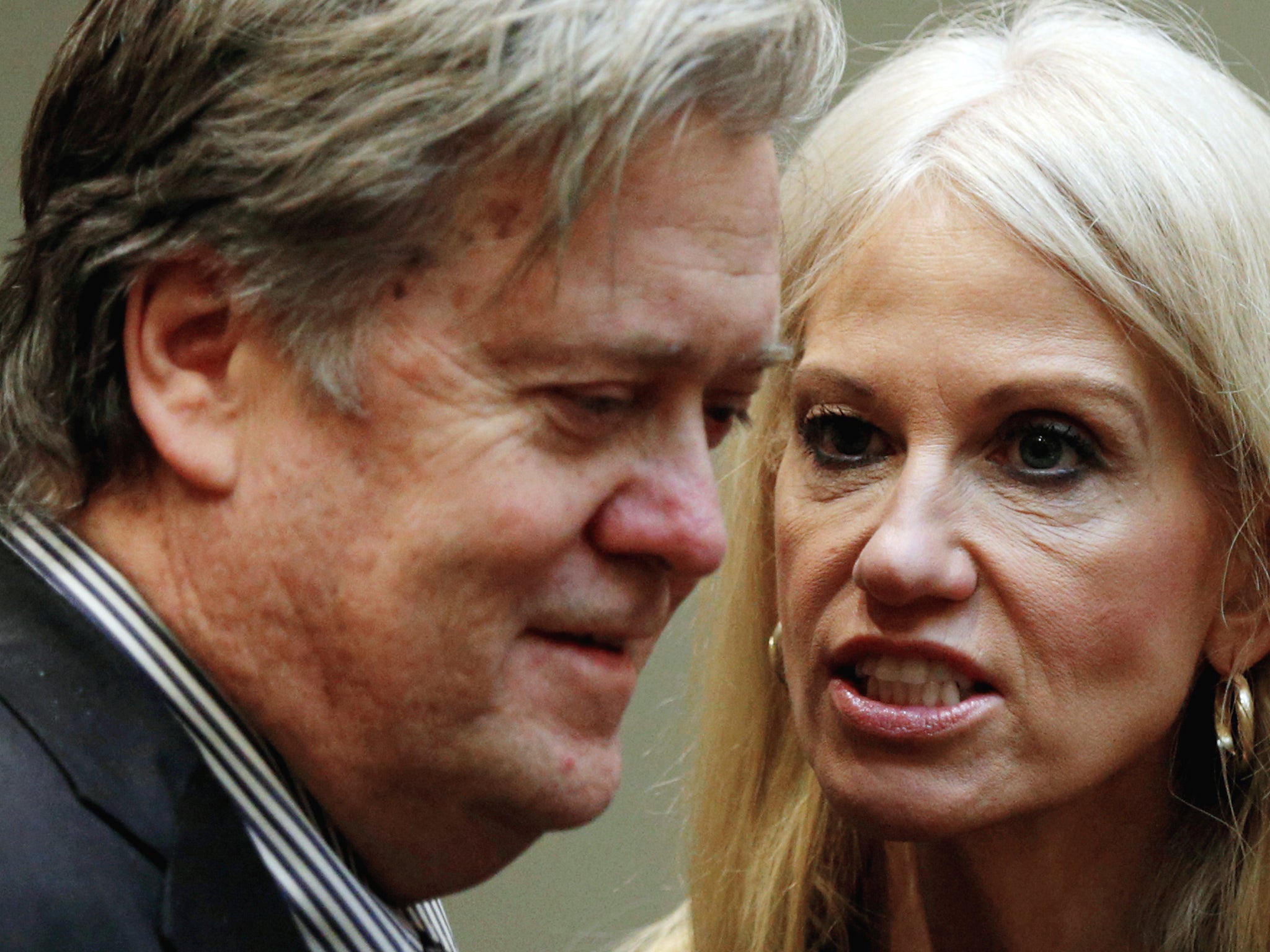 Lords of post-truth: Trump's spin-meisters Steve Bannon and Kellyanne Conway