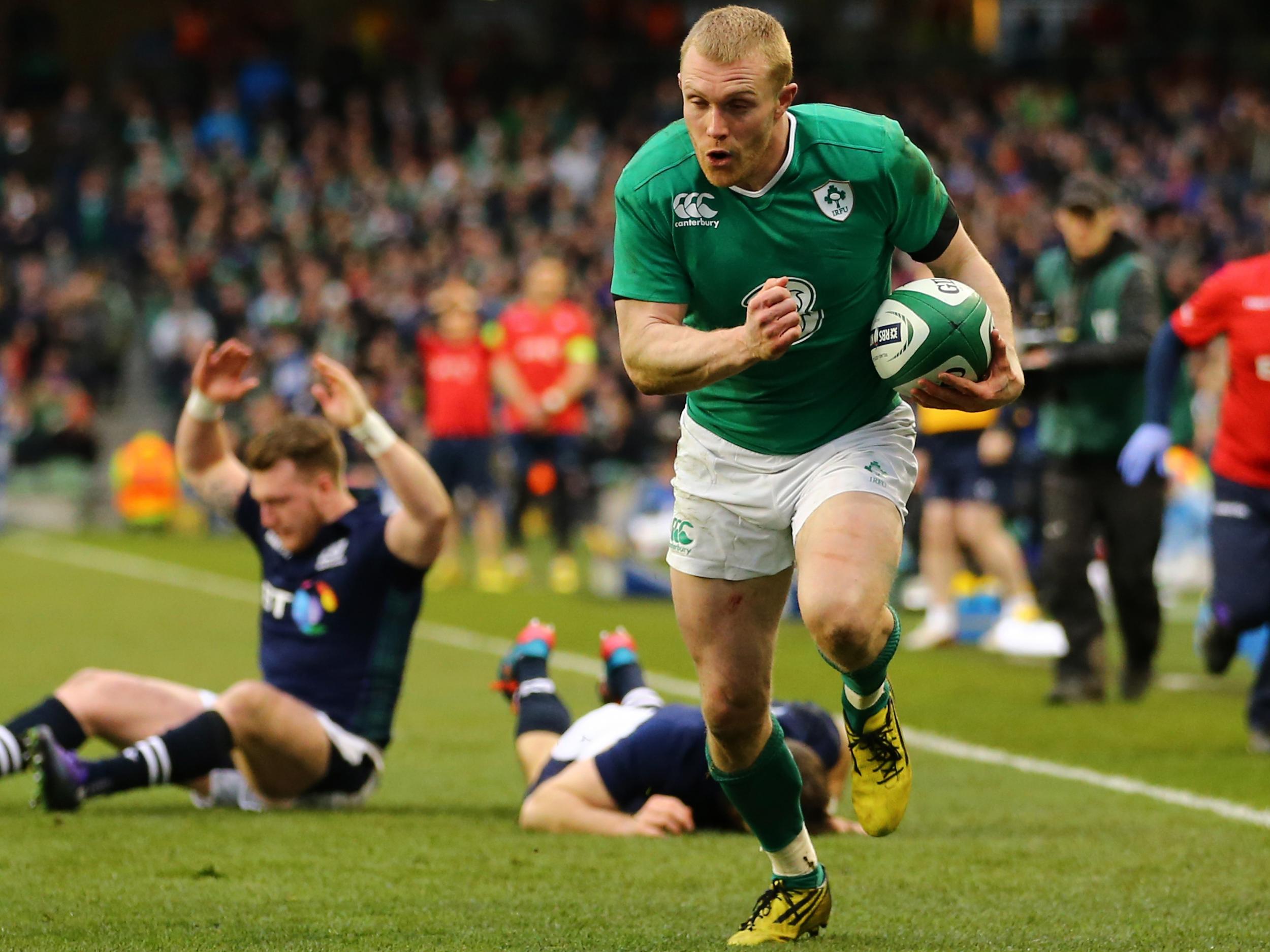 Keith Earls will start on the wing