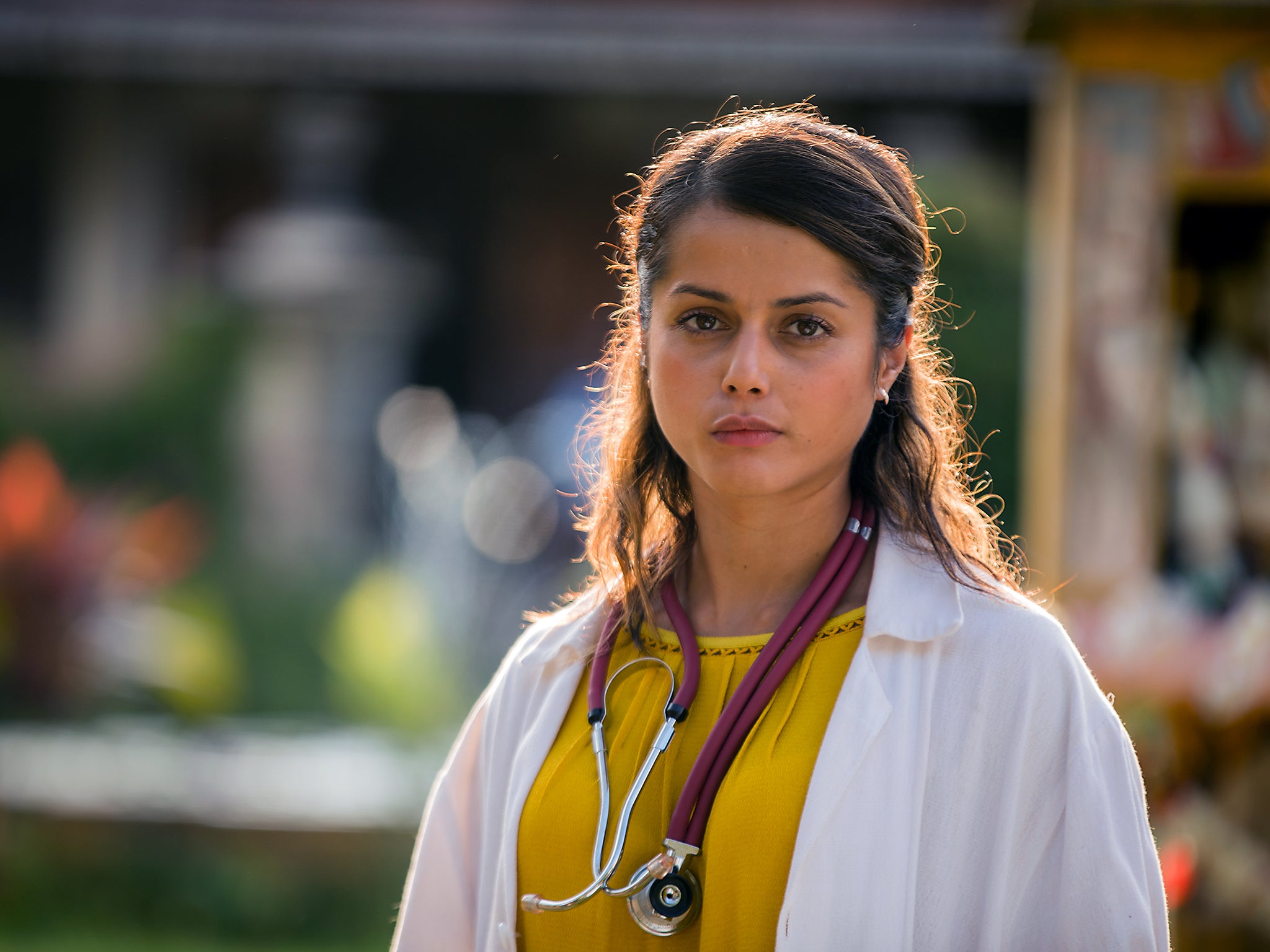 Actress Amrita Acharia stars as a NHS junior doctor in ITV's 'The Good Karma Hospital'