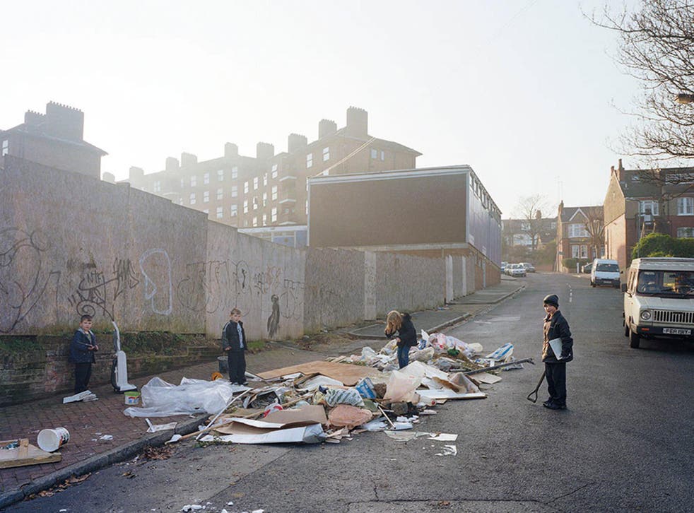 A scene from a photography project which documents how east London has changed since 2004