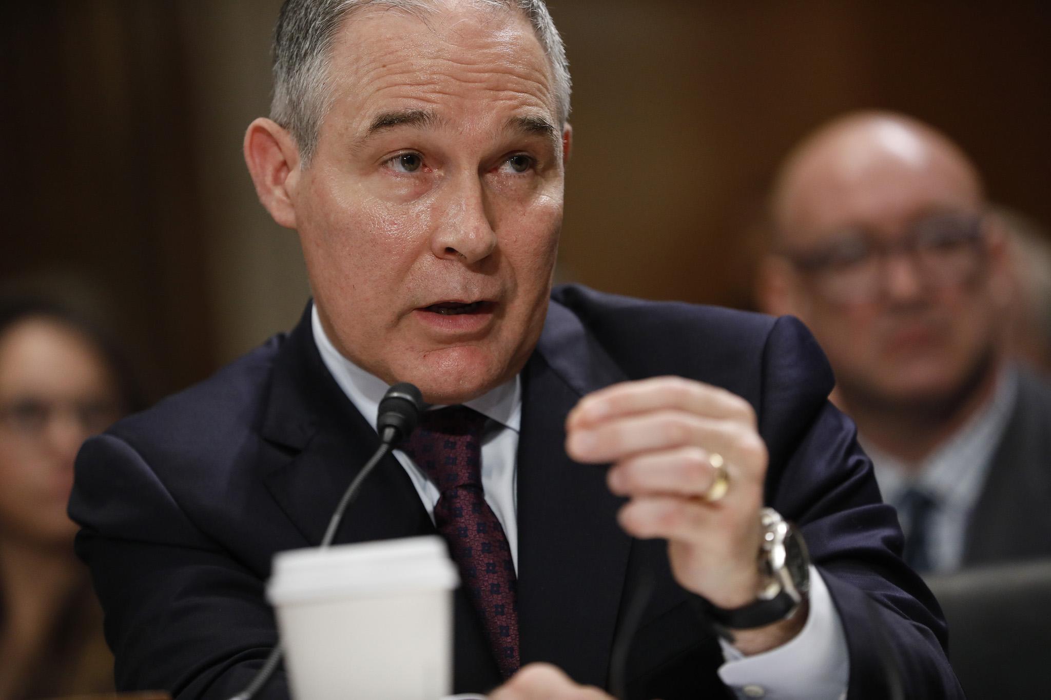 Scott Pruitt denied carbon dioxide was a 'primary contributor' to global warming