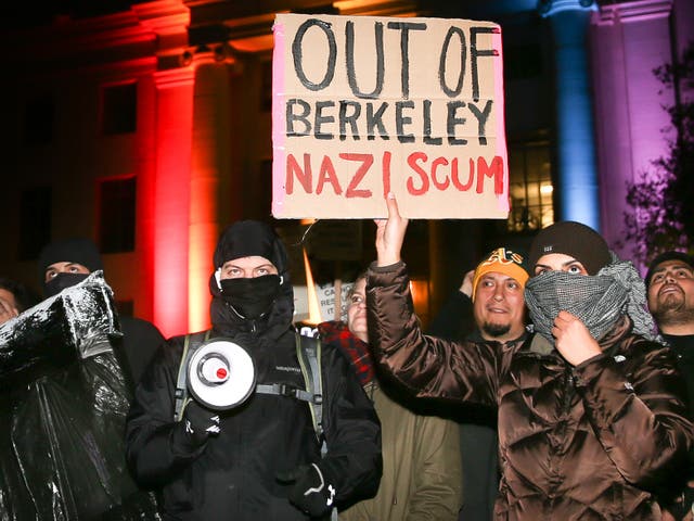 Students protest at UC Berkeley